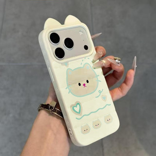 Ốp lưng dày êm áo lông vũ họa tim xanh vàng cute bền đẹp giới trẻ nữ học sinh yêu tính iPhon16/17/15/14/13/12/11/X/XSMax