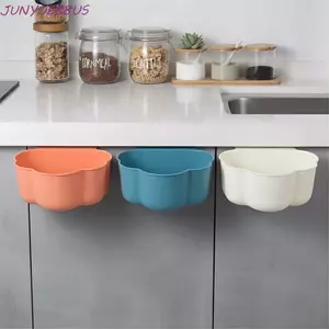 JUNYUE88US Hộp đựng rác treo nhà bếp, Giỏ đựng rác bằng nhựa hình đám mây, Công suất lớn sáng tạo Tiết kiệm không gian Cửa tủ Thùng rác Phòng tắm