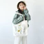 Túi Vải Cotton Nguyên Chất Nữ Dung Tích Lớn Túi Tote Văn Học Retro Một Vai Messenger Túi Vải Sinh Viên Com