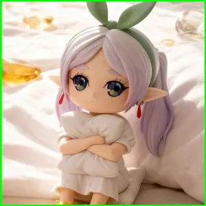 PS1 Frideren: Beyond Journey 's End Frieren Dễ Thương Pyjama-style Beauty Girl Collectible Action Hình SP1