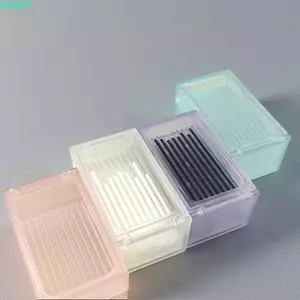 Hộp lưu trữ phân loại hạt cầu chì QEARY, Hộp sắp xếp hạt cầu chì chống tắc đậu 2.6mm, Hộp lưu trữ hai lớp 2 trong 1 10 khe Perler Hạt kênh phân phối đồ dùng hạt