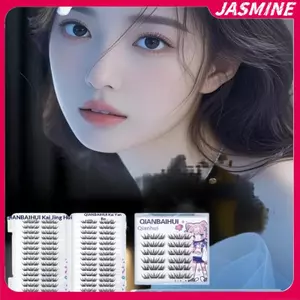 JASMINE DIY Cụm Lông Mi Không Keo Lông Mi Giả Lông Mi Tự Nhiên Manga Lông Mi Mềm Lông Mi Giả Trang Điểm Hàng Ngày JASMINE