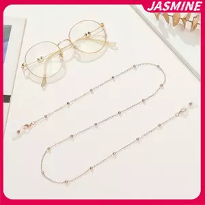 JASMINE Thời Trang Kim Loại Đa Năng Kính Đính Hạt Dây Xích Cô Gái Hạt Mùa Hè Treo Mặt nạ Dây Đeo Handmade Nelace Kính Mát Dây JASMINE