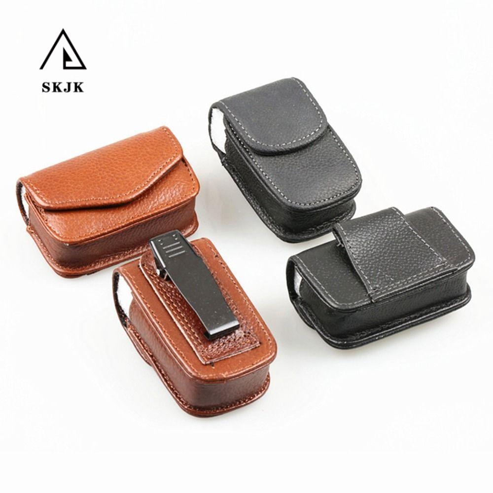 SKJK Eopack Hộp Kính Nam Hộp Đeo Kính Da PU Treo Trên Thắt Lưng Người Trung Niên Và Người Cao Tuổi Kính Mắt Túi Đựng Kính Hộp Bảo Quản Gấp Kính Trường Hợp