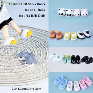 YOLOGO Giày Dễ Thương Dép Giày Cao Gót Phụ Kiện Búp Bê Cho Búp Bê ob11 Dép Thời Trang