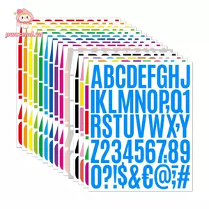 PWSSEND 1 Miếng Dán Chữ Cái, Hộp Thư Chống Thấm Nước 2 Inch Số Vinyl Dán, Bảng Chữ Cái Tự Dính Đề Can Xe Laptop Sổ Lưu Niệm