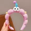 Hàng sẵn có Ngộ nghĩnh Twist Stick Headband Dễ Thương Mắt To Màu Xanh Mặt Rửa Đầu Phong Cách Mới Rửa Mặt Kẹp Tóc Phụ Kiện