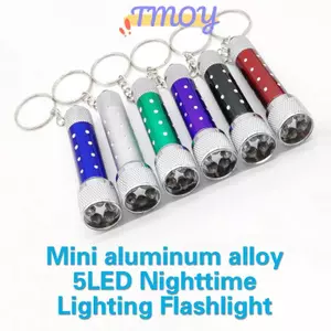 TMOY Mini Móc Khóa Đèn Pin LED Sạc Đèn Pin Di Động Từ USB Sạc Đèn Pin Công Suất Cao Cắm Trại Tầm Xa Đèn Lồng TMOY
