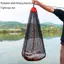 TMOY Câu Cá Landing Net Câu Cá Bắt Bộ Sưu Tập Túi Có Dây Rút Di Động Gấp Thiệning Lưới Nhỏ Lưới Túi Câu Cá TMOY