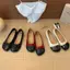 TT Nơ Chia Ngón Chân Mary Jane Giày Nữ Màu Sắc Phù Hợp Với Giày Slip-On Giày Ba Lê Không Mệt Mỏi Da Thật Chính Hãng Giày