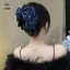 Kẹp Móng Vuốt Retro Pháp Thời Trang Hàn Quốc Kẹp Đuôi Ngựa Màu Đỏ Kẹp Tóc Nữ Phụ Kiện Tóc [Mina]