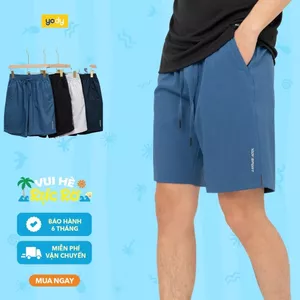 Quần short nam thể thao YODY dáng thể thao quốc dân mau khô không nhăn SQM6021 MAJT25A047