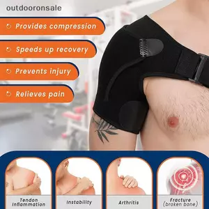 Nẹp Vai Có Tấm Áp Lực Unisex Có Thể Điều Chỉnh Nẹp Vai Cho Trái Và Phải Hỗ Trợ Vai Nẹp Bảo Vệ FSI
