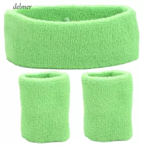 DELMER Mồ Hôi Băng Đô Thấm Hút Trẻ Em Băng Đô Cho Tập Gym Chạy Bộ Loại Bỏ Mồ Hôi Co Giãn Cotton Sọc Dày Sang Trọng Vải Tập Thể Hình Dây Đeo Tay