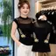 Mùa hè 2026 Áo Vest không tay thêu công nghiệp nặng kiểu Pháp Màu sắc tương phản Thêu tinh tế Slim-fit Slimmer Look Áo thun nữ cao cấp