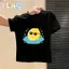 Áo thun ngắn tay cho trẻ em Cool Lemon Print Kính râm hàng đầu Đồ họa mùa hè mặc thường ngày