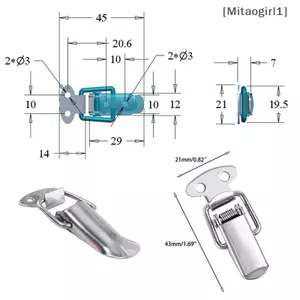 4 Chiếc Vintage Du Mouth Bule Mini Lo Chốt Cho Hộp Ngực Vali Inox [Vn]