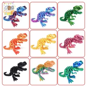 In 3D Khớp linh hoạt và di chuyển được Tyrannosaurus Rex Khủng long Bộ xương rồng biến hình Trang trí quà tặng thủ công ELWW