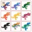 In 3D Khớp linh hoạt và di chuyển được Tyrannosaurus Rex Khủng long Bộ xương rồng biến hình Trang trí quà tặng thủ công ELWW