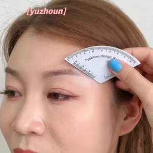 Thước vẽ nhanh Thiết kế lông mày Microding ping Tool Định hình Trang điểm vĩnh viễn Hướng dẫn vẽ Thước Đồ dùng hình xăm Tái sử dụng