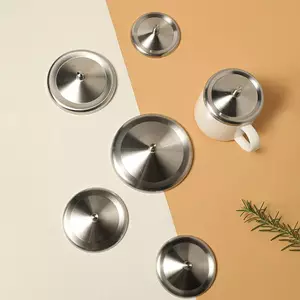 Ziyulinyuk Nắp Cốc Nắp Nắp Cốc Inox Có Trà Cà Phê Kim Loại Cốc Uống Nước Nóng Thay Thế Nước Gốm Cốc Nước Giải Khát VN