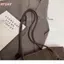 HFSHY Vintage Nâu Đậm Giả Da Túi Tote Dung Tích Lớn Tennis Raet Charm Chống Trầy Xước Cho Sử Dụng Lâu Dài VN