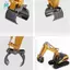Kim Loại 570 Mô Phỏng Móng Vuốt Gripper Pickup Tay Cho 570 1570 Máy Xúc Đồ Chơi 1 / 14 16 Kênh RC Xe Phần, Đen