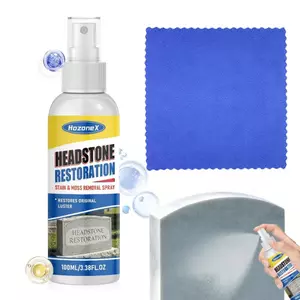 Gravestone Cleaner 100ml Restorer Spray Granite Cleaner cho Đài tưởng niệm Nghĩa trang Tượng đài ngoài trời Lăng jiwvn