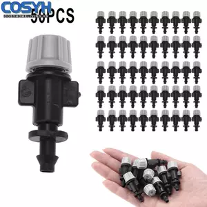 <cosyh>Misting Nozzles Black+Gray For 4mm/7mm Tube Garden Watering Accessories