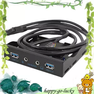 3.5 "20Pin đến 2 Cổng USB 3.0 HUB HD Audio PC Mở rộng Floppy Bảng điều khiển phía trước PC Bảng điều khiển phía trước mở rộng Floppy