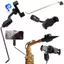 Giá đỡ điện thoại Saxophone cho người mới bắt đầu dây diễu hành cho điện thoại thông minh Saxophone có thể điều chỉnh để hỗ trợ thực hành vải Sax Marching