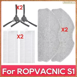 Dành cho ROPVACNIC S1 / Tipdiy G90 / Betboyles V75S / VIPSUN Z1 Bộ lọc bàn chải bên hông Robot hút bụi