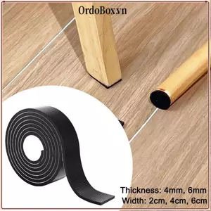Miếng đệm cao su ORDOBOX, Tấm lót chân nội thất chống va chạm chống trượt, Tấm lót chân bàn tự dính Phần cứng
