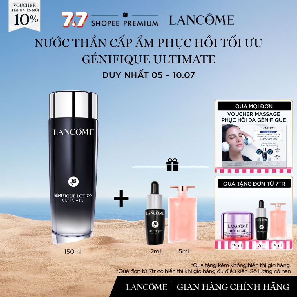 Nước thần cấp ẩm phục hồi tối ưu Genifique Ultimate Lancome 150ML