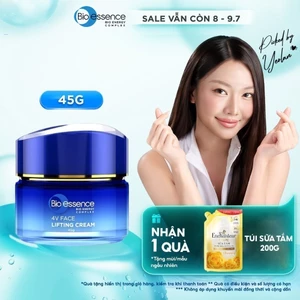 Kem dưỡng ngăn ngừa lão hóa, nâng cơ mặt & dưỡng sáng với hoa phong lan đen và tinh chất gạo Bio essence Bio-Vlift 45g