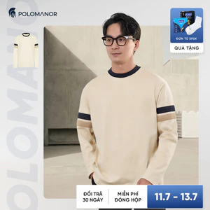 Áo thun nam tay dài cổ tròn cao cấp REGAL, BST HOLIDAY SEASON, Chất liệu Cotton 2C đứng form - POLOMANOR