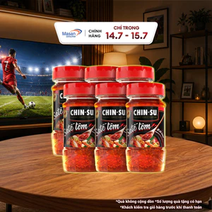 Combo 6 CHIN-SU Sa Tế Tôm ỚT Sả Hộp 90G