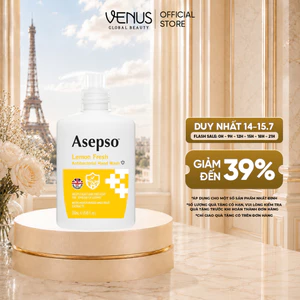 Nước Rửa Tay Kháng Khuẩn ASEPSO Hương Chanh 250ml - Khử Mùi, Dưỡng Ẩm Không Khô