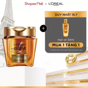 Mặt nạ ủ tóc chuyên sâu gold peptide phục hồi hư tổn giúp suôn mượt tóc L’Oreal Paris Extraordinary Oil Mask 250ml