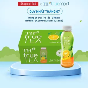 Thùng 24 chai Trà Tắc Tự Nhiên TH true TEA 350 ml