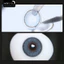 Lens mắt 434 Blue màu xanh nhám có viền nổi bật, size nhỏ - thương hiệu LUNA EYES
