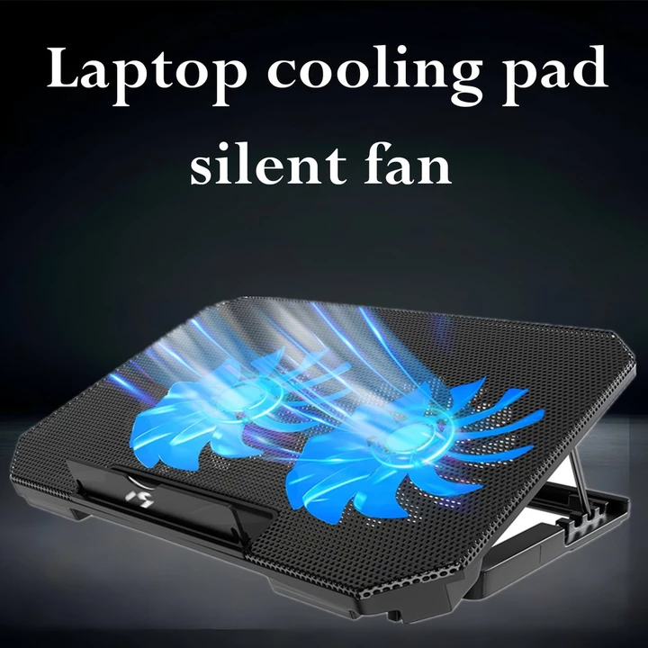 Laptop Làm Mát Pad Tản Nhiệt 2 Quạt Lớn Quạt Yên Tĩnh Trò Chơi Laptop Tản Nhiệt Máy Tính Laptop Tấm Làm Mát Thích Hợp Cho Máy Tính Tản Nhiệt Văn Phòng Phụ Kiện