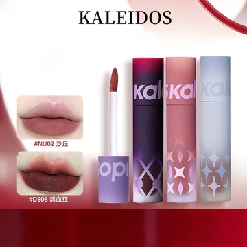 ✨Kaleidos Son Bột Kem Matte Niche Son Môi Pigeon Máu Đỏ Môi Bùn Dưỡng Ẩm Lâu Dài Nữ Chống Dính Cốc Son Bóng