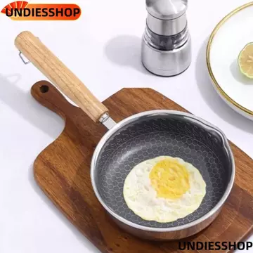 Chảo chống dính UNDIESSHOP, Chảo rán bề mặt chống dính bằng thép không gỉ, Chảo chống dính Mini tráng phủ gia đình
