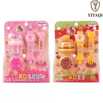 Đồ chơi bánh pudding YITAQI Hamburger, Đồ chơi cho ăn giáo dục sớm Đồ chơi cho ăn bánh pudding, Đồ chơi nhập vai Mô phỏng Nhật Bản Giả vờ chơi Đồ chơi nhà chơi Đồ chơi trẻ em