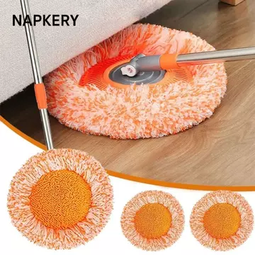 Bộ lau nhà NAPKERY 1 chiếc, Cây lau nhà cao tầng có thể xoay 360 độ Cây lau nhà, Cây lau nhà có thể tháo rời có cực mở rộng Cây lau nhà cho trần treo tường