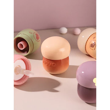 NOVO Lip Jelly Mirror Water Gloss Lip Glaze Lip Mud Pure Desire Glass Jelly Lip Gloss Plain White Lipstick Niche Brand