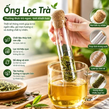 Ống thử nghiệm thủy tinh Máy lọc trà Máy lọc trà Tách nước trà Lưới lọc trà Làm trà Sản phẩm tuyệt vời Bộ trà / Bộ lọc trà thủy tinh / Bộ lọc trà lọc / Trà tách St