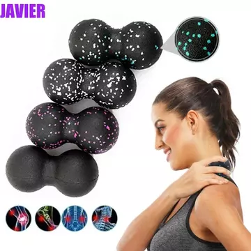 Bóng Massage Đậu Phộng Thể Dục JAVIER, Bóng Massage EPP Mật Độ Cao, Máy Mát Xa Chân Massage Di Động Đôi Lacrosse Bóng Lacrosse Myofascia Bóng Sau Chân Cột Sống Cổ Tử Cung