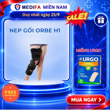 Nẹp Gối Chức Năng Orbe H1 Điều Chỉnh Biên Độ - Nẹp Cố Định Khớp Gối Phẫu Thuật Dây Chằng Chính Hãng